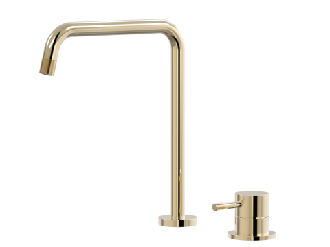 Tapware ParTaps Elm Hob Mixer Set Colour: Brass Gold Place & Palette