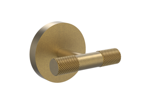 Accessories ParTaps Elm Robe Hook Double Colour: Rumbled Brass Place & Palette