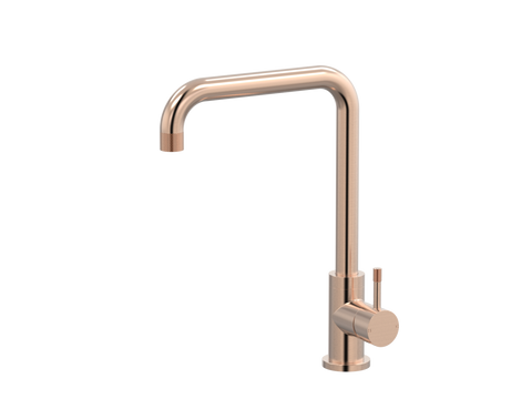 Tapware ParTaps Elm Sink 90 Degree Mixer Colour: Brushed Rose Gold Place & Palette