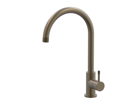 Tapware ParTaps Elm Sink Gooseneck Mixer Colour: Antique Bronze Place & Palette