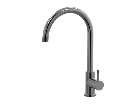 Tapware ParTaps Elm Sink Gooseneck Mixer Colour: Black Sapphire Place & Palette