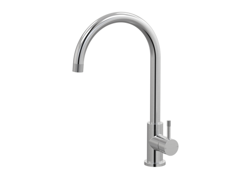 Tapware ParTaps Elm Sink Gooseneck Mixer Colour: Brushed Chrome Place & Palette