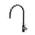 Tapware ParTaps Elm Sink Pull-Out Mixer - Gooseneck Colour: Black Sapphire Place & Palette