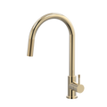 Tapware ParTaps Elm Sink Pull-Out Mixer - Gooseneck Colour: Brass Gold Place & Palette