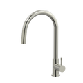 Tapware ParTaps Elm Sink Pull-Out Mixer - Gooseneck Colour: Brushed Nickel Place & Palette