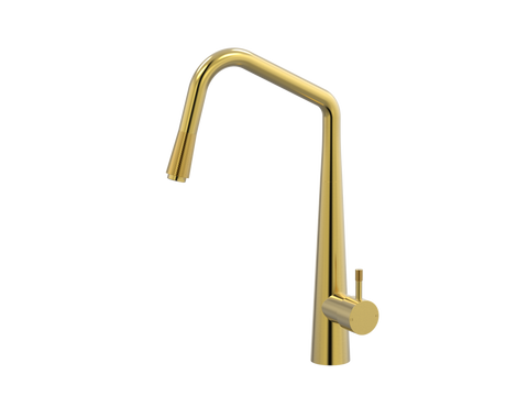 Tapware ParTaps Elm Sink Pull-Out Mixer Colour: Brushed Gold Place & Palette