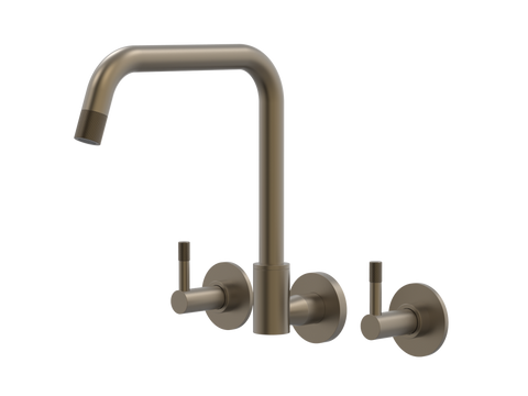 Tapware ParTaps Elm Sink Set Wall Swivel Colour: Antique Bronze Style: Original Place & Palette