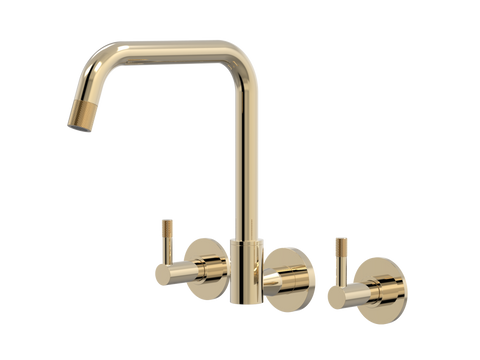 Tapware ParTaps Elm Sink Set Wall Swivel Colour: Brass Gold Style: Original Place & Palette