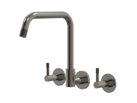 Tapware ParTaps Elm Sink Set Wall Swivel Colour: Brushed Gunmetal Style: Original Place & Palette