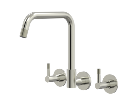 Tapware ParTaps Elm Sink Set Wall Swivel Colour: Brushed Nickel Style: Original Place & Palette