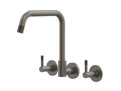 Tapware ParTaps Elm Sink Set Wall Swivel Colour: Gunmetal Style: Original Place & Palette