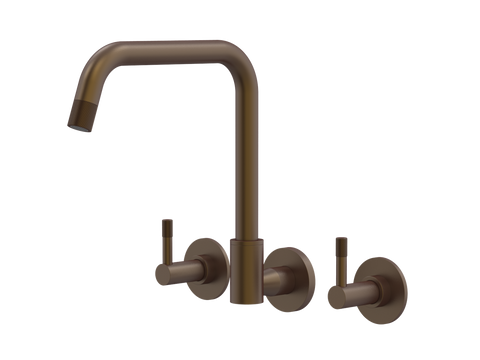 Tapware ParTaps Elm Sink Set Wall Swivel Colour: Native Brass Style: Original Place & Palette