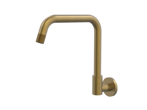 Tapware ParTaps Elm Sink Wall Swivel Outlet Colour: Rumbled Brass Place & Palette