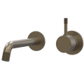 Tapware ParTaps Elm Wall Bath Mixer Set - No Back Plate Colour: Antique Bronze Size: 160mm Place & Palette