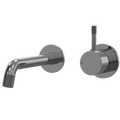 Tapware ParTaps Elm Wall Bath Mixer Set - No Back Plate Colour: Black Sapphire Size: 160mm Place & Palette