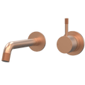 Tapware ParTaps Elm Wall Bath Mixer Set - No Back Plate Colour: Brushed Copper Size: 160mm Place & Palette