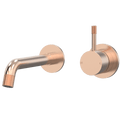Tapware ParTaps Elm Wall Bath Mixer Set - No Back Plate Colour: Brushed Rose Gold Size: 160mm Place & Palette