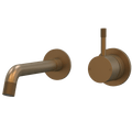 Tapware ParTaps Elm Wall Bath Mixer Set - No Back Plate Colour: Burnished Size: 160mm Place & Palette