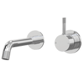Tapware ParTaps Elm Wall Bath Mixer Set - No Back Plate Colour: Chrome Size: 160mm Place & Palette
