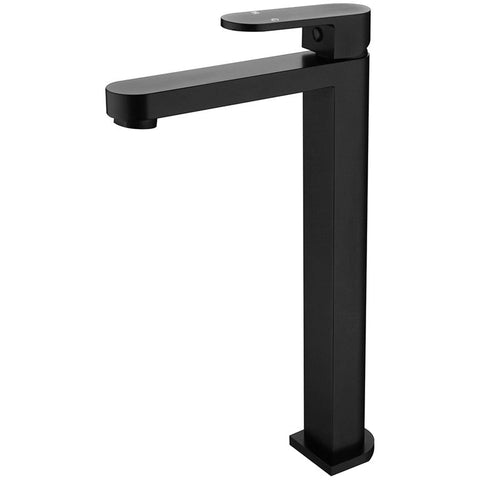 Tapware Modern National Eva Mini Basin Mixer Style: High Rise Colour: Electroplated Matte Black Place & Palette