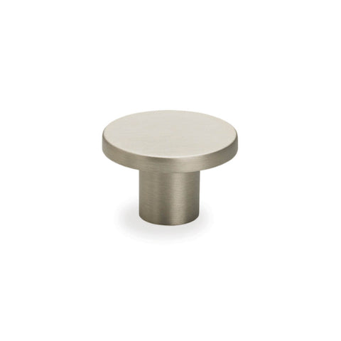 Flat Knob Brushed Nickel