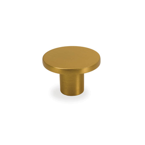 Flat Knob Satin Gold