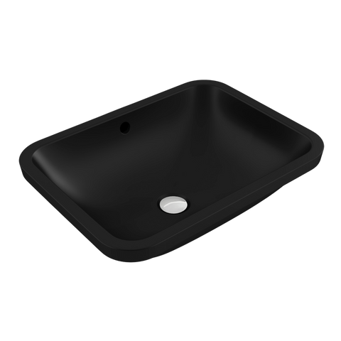 Basins Turner Hastings Fino 55x41 Under Counter Basin Colour: Matte Black Place & Palette