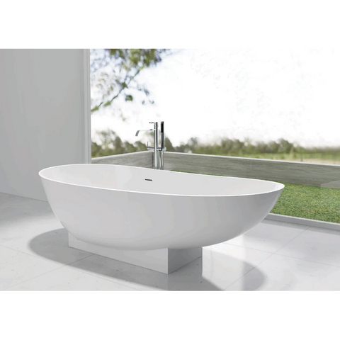 Flora Bath-Baths-Pietra Bianca-White Matte-place-and-palette