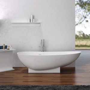 Flora Bath-Baths-Pietra Bianca-White Matte-place-and-palette