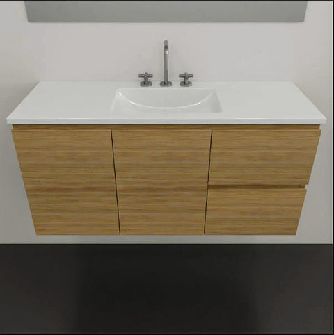 Florida Ensuite Wall Hung Vanity with Urban Ceramic Top-Vanities-Timberline-L 1000mm-place-and-palette