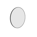 Mirrors Thermogroup Round Framed Mirror Colour: Black Size: 600mm Dia Demister: With Demister Place & Palette