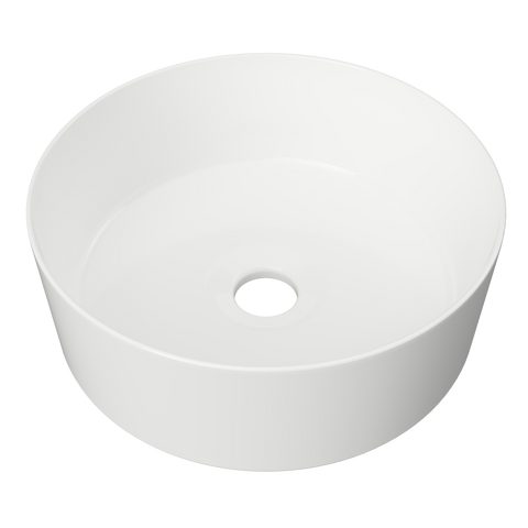 Gem Ceramic Basin 305mm-Basins-Timberline-White Gloss-place-and-palette