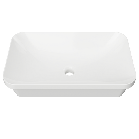 Basins Timberline George Inset Ceramic Basin 600mm Color: White Gloss Place & Palette