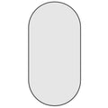 Mirrors Thermogroup Pill-Shaped Framed Mirror Colour: Black Demister: With Demister Place & Palette