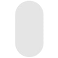 Mirrors Thermogroup Pill-Shaped Framed Mirror Colour: White Demister: With Demister Place & Palette