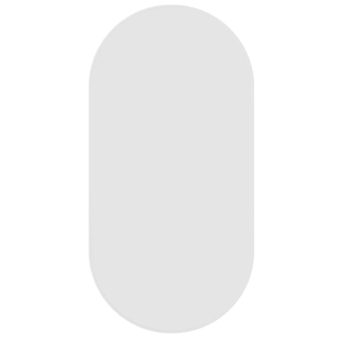 Mirrors Thermogroup Pill-Shaped Framed Mirror Colour: White Demister: With Demister Place & Palette