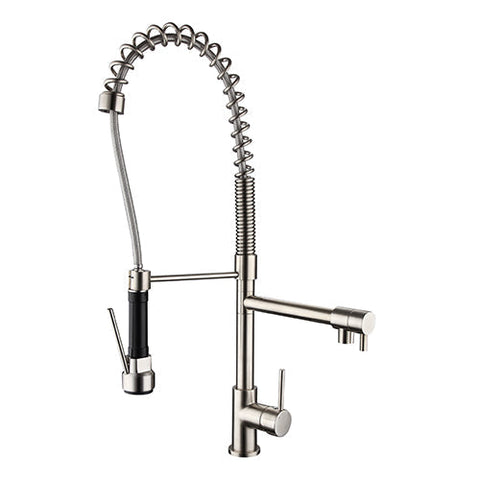 Tapware Modern National Halo Multifunction Kitchen Mixer Colour: Pvd Brushed Nickel Place & Palette