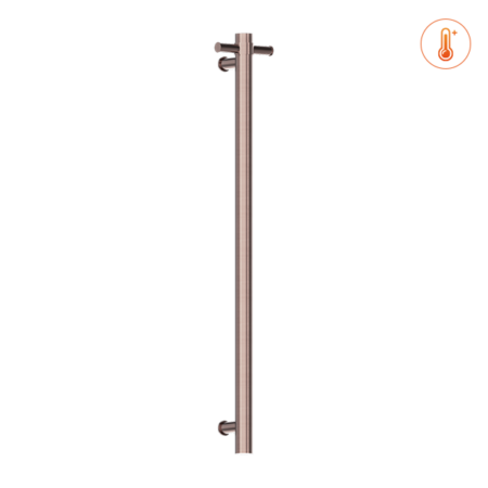 Heated Vertical Towel Rail-Accessories-Nero-Brushed Bronze-place-and-palette