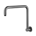 Showers Modern National High Rise Shower Arm - Round Colour: Electroplated Gunmetal Place & Palette