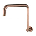 Showers Modern National High Rise Shower Arm - Round Colour: Pvd Champagne Place & Palette