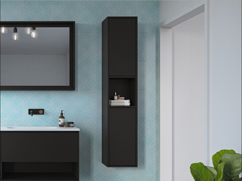 Hudson Box Tallboy Wall Hung-Vanities-Timberline-W 300mm-place-and-palette