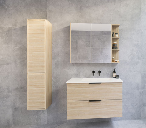 Hudson Tallboy Wall Hung-Vanities-Timberline-W 300mm-place-and-palette