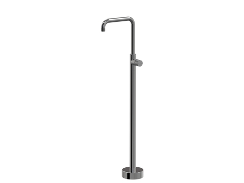 Tapware ParTaps IDK Floor Bath Filler MIxer - 90 Degree Colour: Black Sapphire Place & Palette