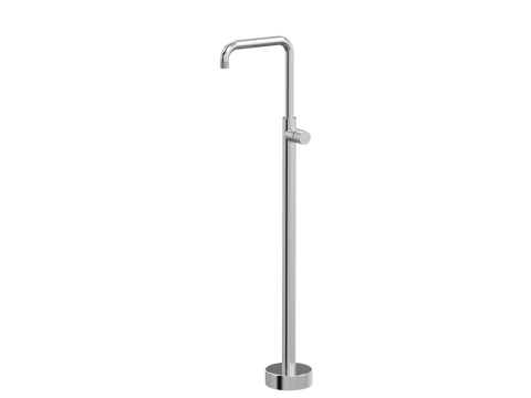 Tapware ParTaps IDK Floor Bath Filler MIxer - 90 Degree Colour: Brushed Chrome Place & Palette