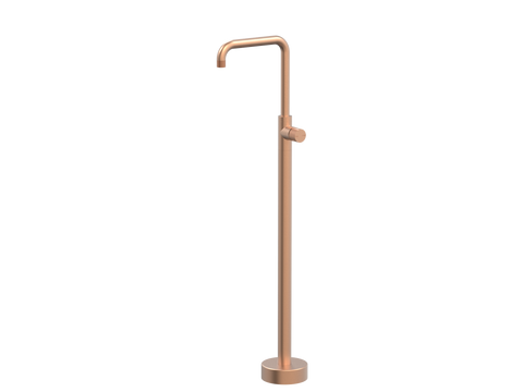 Tapware ParTaps IDK Floor Bath Filler MIxer - 90 Degree Colour: Brushed Copper Place & Palette