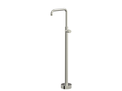 Tapware ParTaps IDK Floor Bath Filler MIxer - 90 Degree Colour: Brushed Nickel Place & Palette