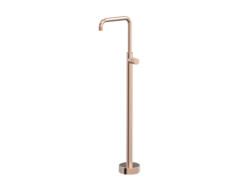 Tapware ParTaps IDK Floor Bath Filler MIxer - 90 Degree Colour: Brushed Rose Gold Place & Palette