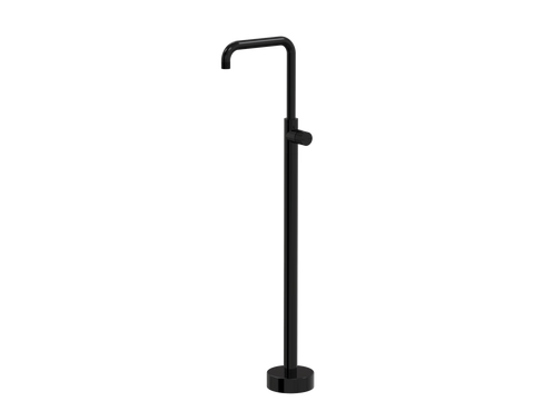 Tapware ParTaps IDK Floor Bath Filler MIxer - 90 Degree Colour: Midnight Black Place & Palette