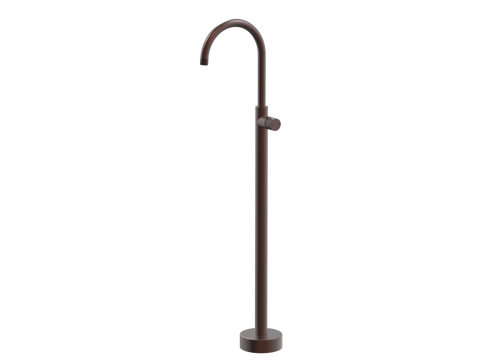 Tapware ParTaps IDK Floor Bath Filler Mixer - Gooseneck Colour: Antique Copper Place & Palette