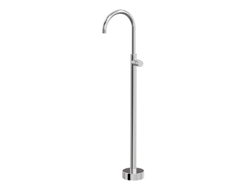 Tapware ParTaps IDK Floor Bath Filler Mixer - Gooseneck Colour: Chrome Place & Palette